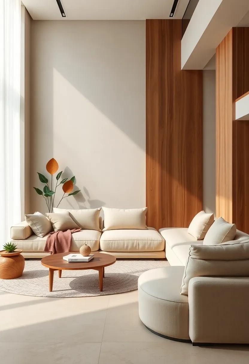 Integrate Natural Elements With Earthy Tones in Sustainable sectional sofas