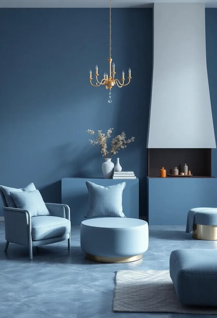 Sartorial Inspirations: Fashioning Stylish Interiors with Slate Blue and Silver