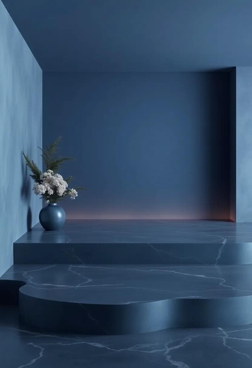 Immersive Experiences: Creating Dramatic Atmospheres with slate Blue and Silver