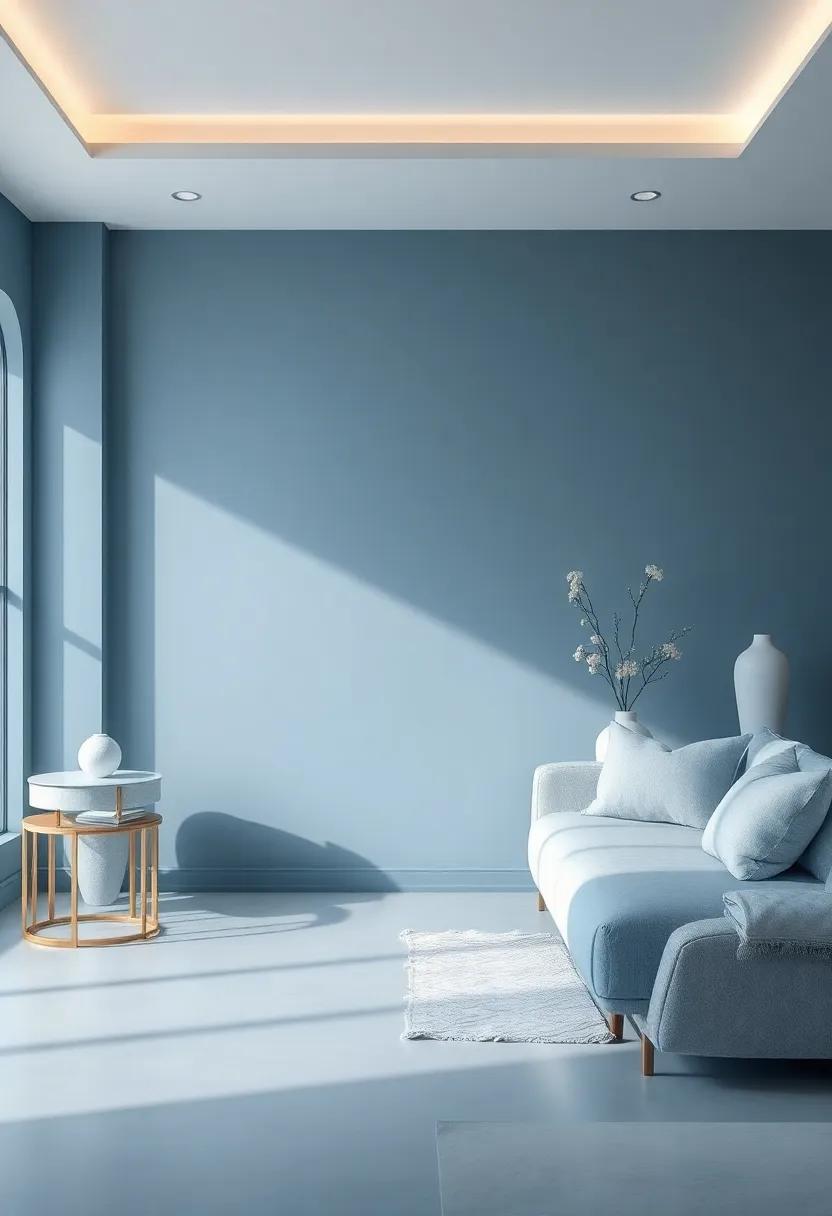 Crafting Tranquil Spaces: The Calming Effects of Slate Blue and Silver Decor