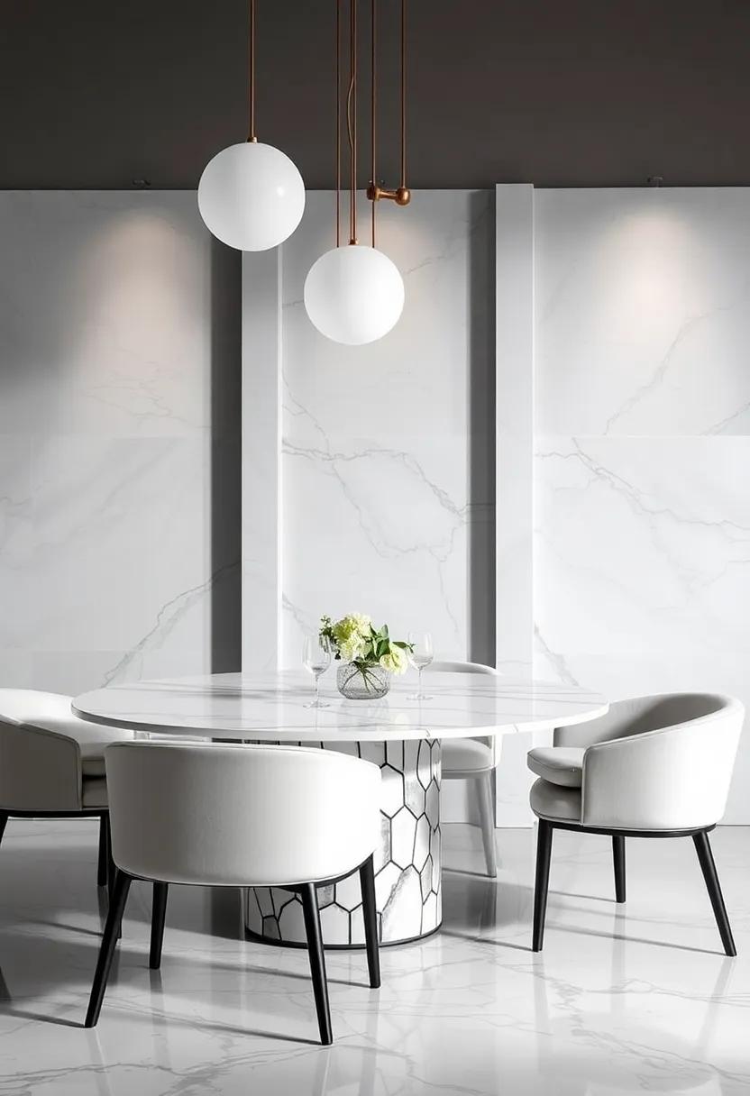 Mood and ​Atmosphere: Creating Intimate Dining Experiences with Marble and Lighting