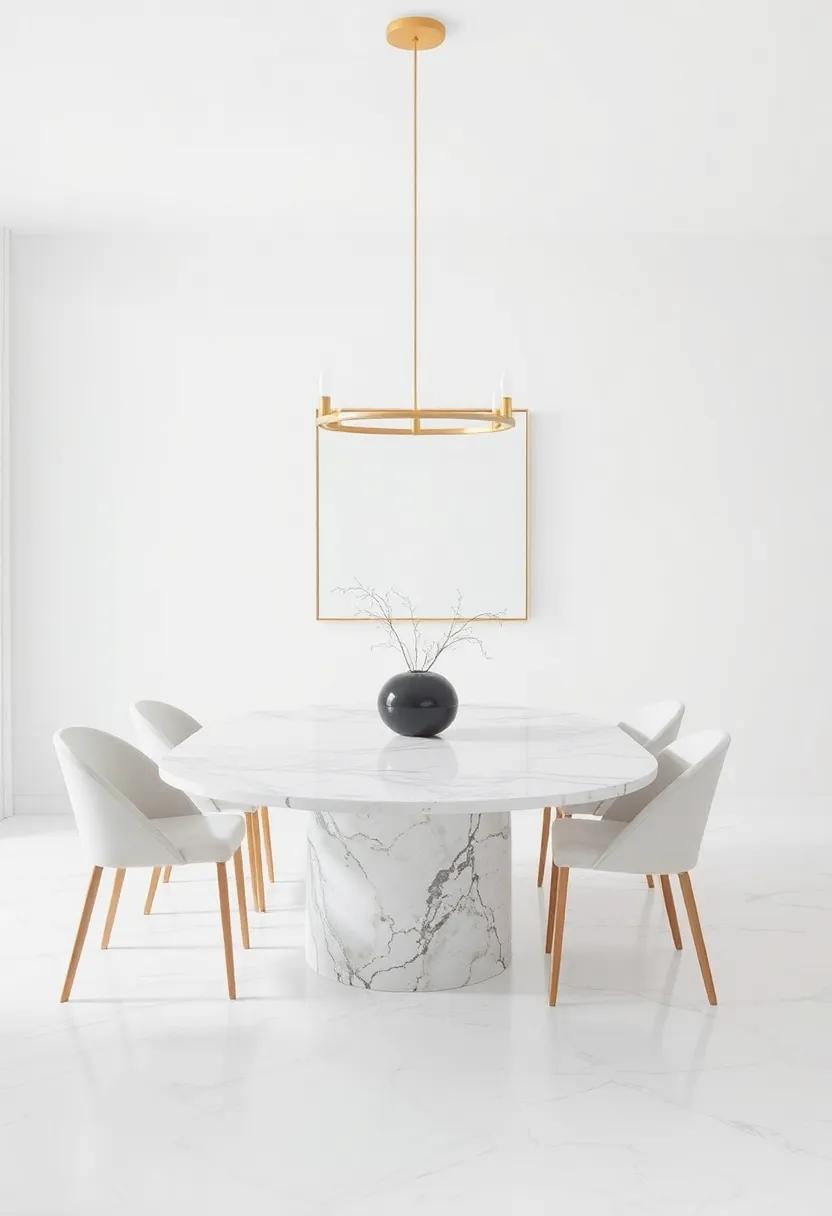 Statement Pieces: ​Selecting bold ⁢Marble‌ Designs for​ a Fashionable Dining Room