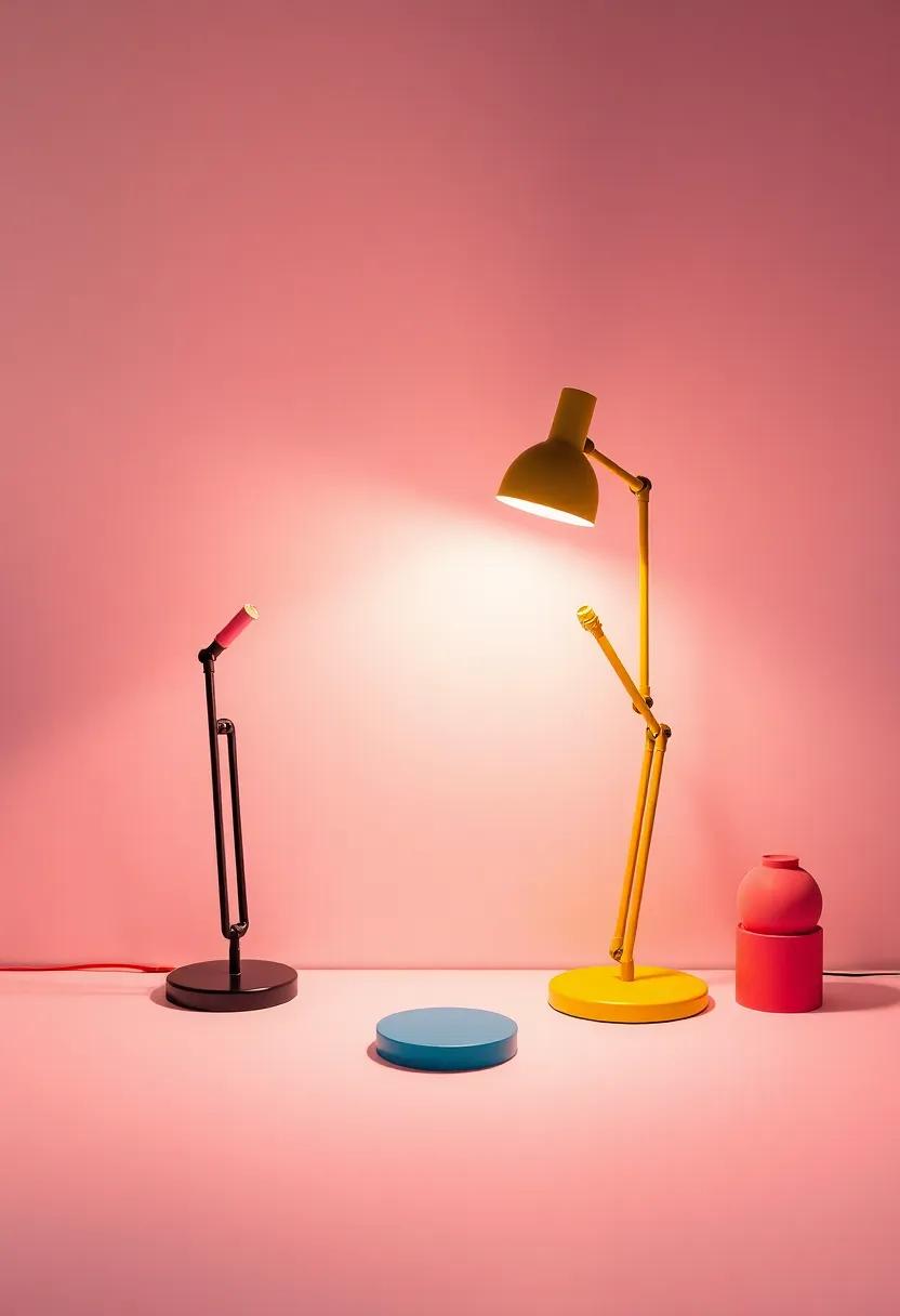 colorful table Lamps: Infusing Energy Into Your Home Office