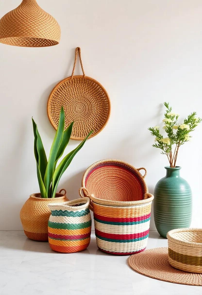 Invigorate Your Space with Vibrant​ Handwoven Baskets for Storage and Decor