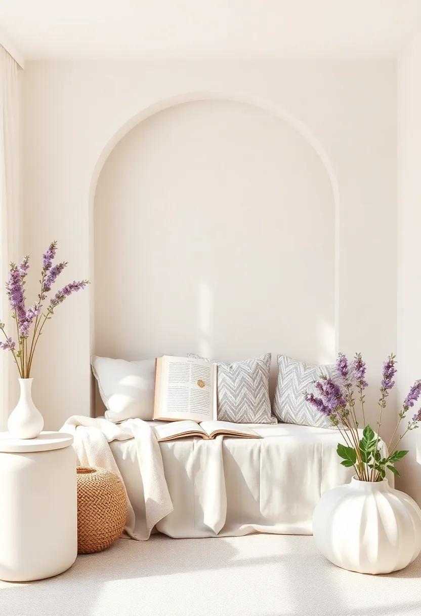 Creating a Cozy Reading Nook Among Lavenders and Ivories