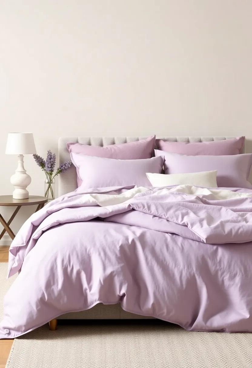 Elevate Your Space with Subtle Lavender ⁤bedding and Pillows