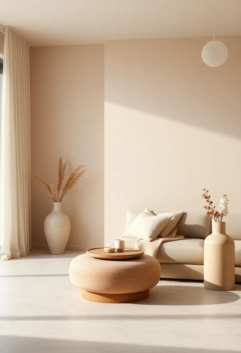 Embracing Calm Through Earthy Tones and Serene Shades