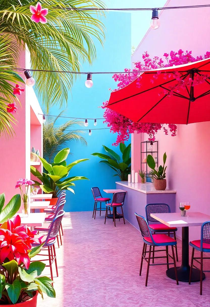 Embracing the Vibrant Colors⁢ of ⁣Tropical Flora for⁣ a‌ Tropical-Themed Bar