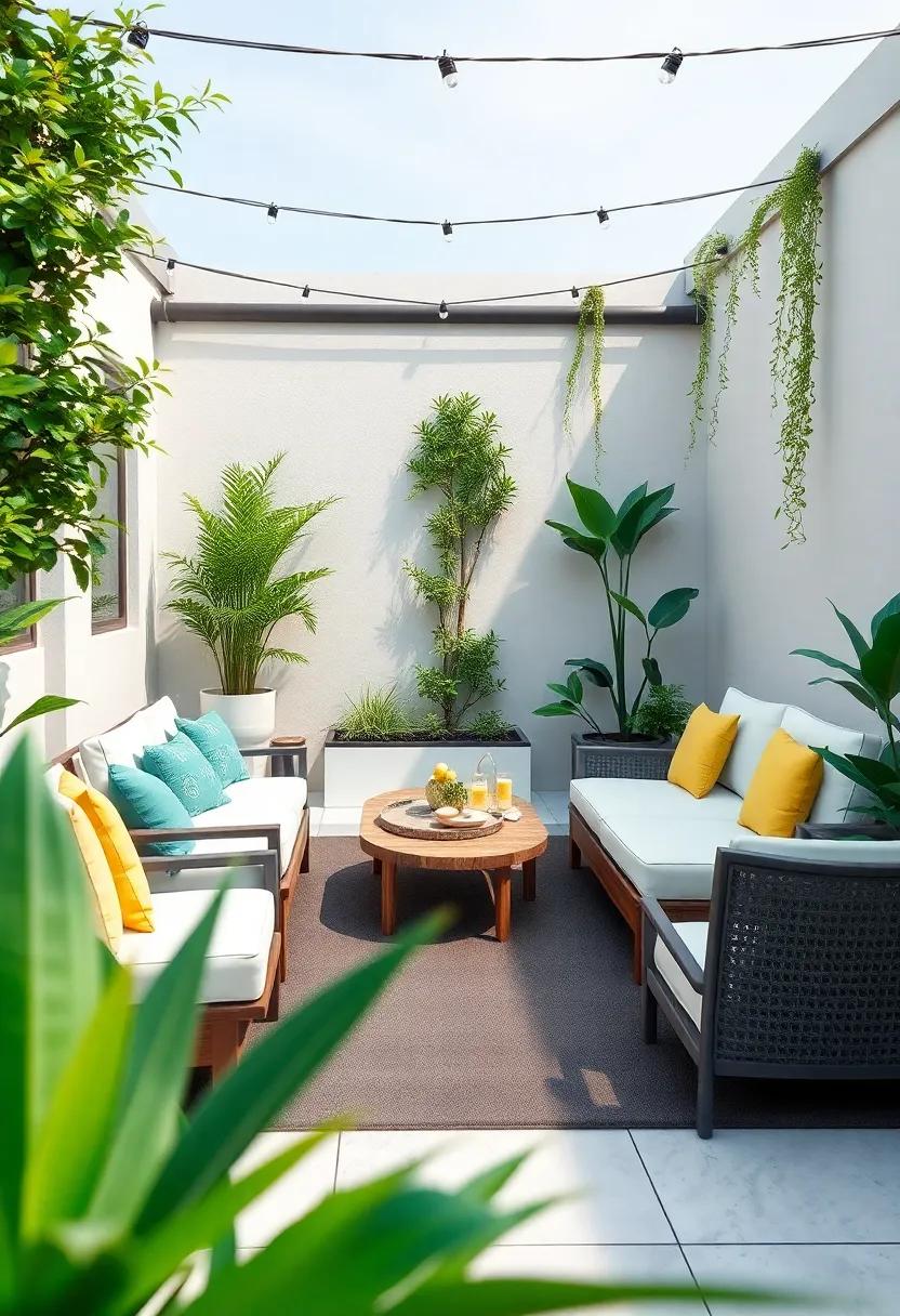 Utilizing Vertical Space for Greenery Around Your lounge