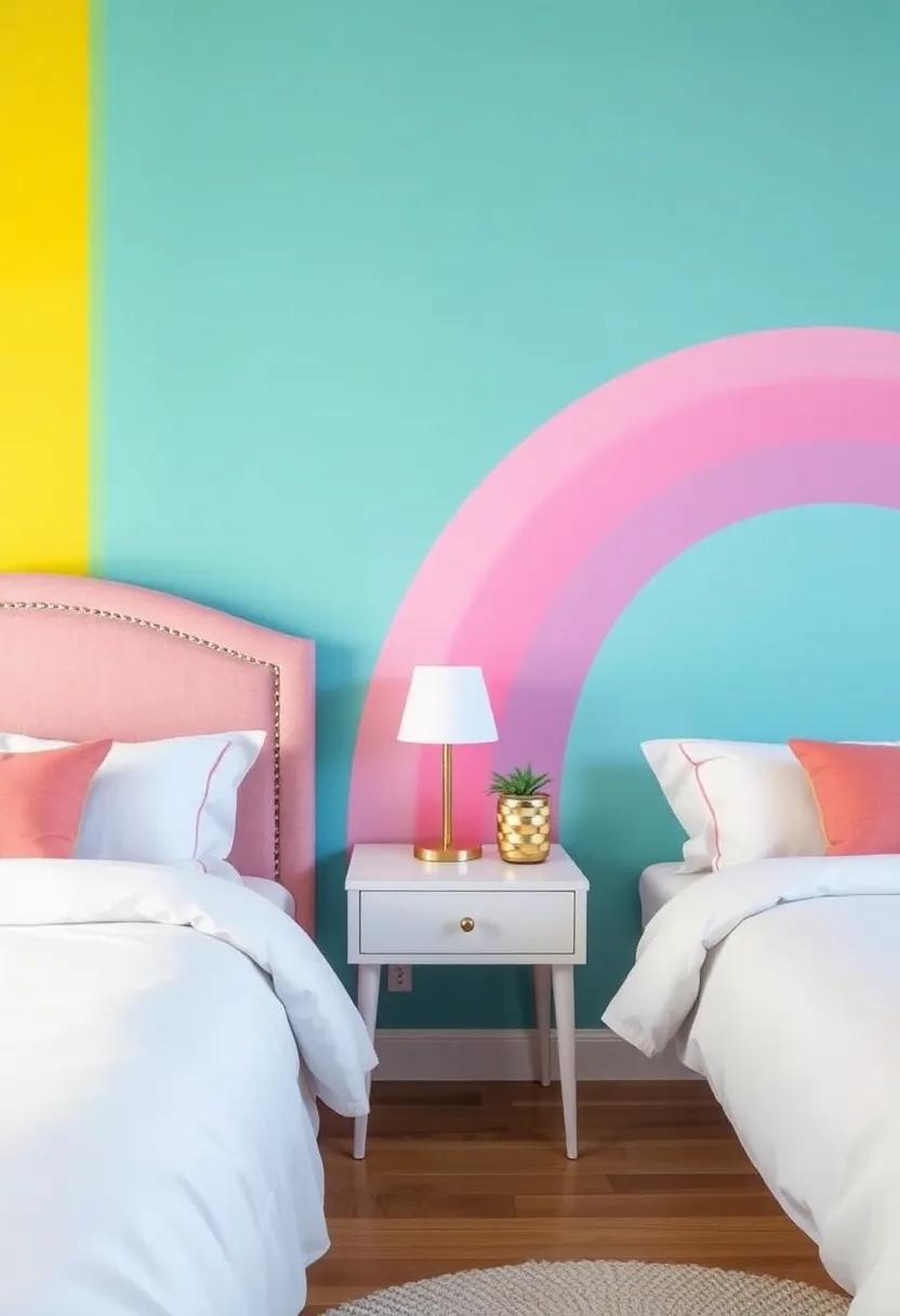 Bedside Bliss:​ Nightstands ⁤with‌ a‍ Rainbow Twist for ⁣Sweet Dreams