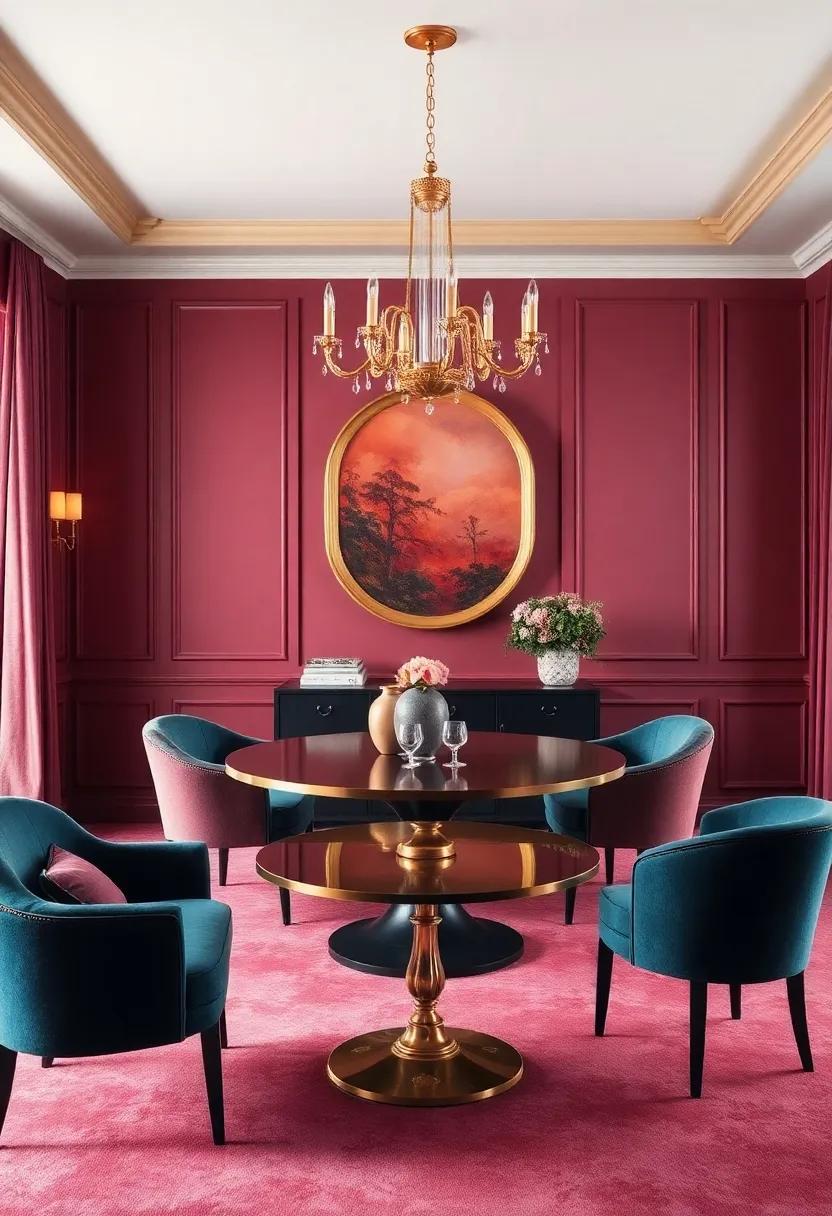 Elevate Your‍ Dining Experience with Opulent Color ⁤Palettes ‍and Textures