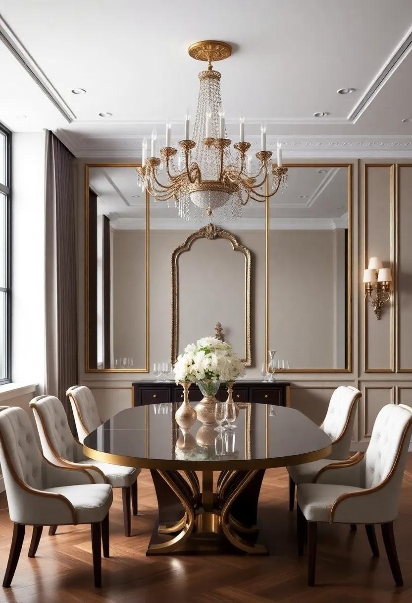 Emphasizing Space with Dramatic Mirrors for a‌ Touch of Grandeur