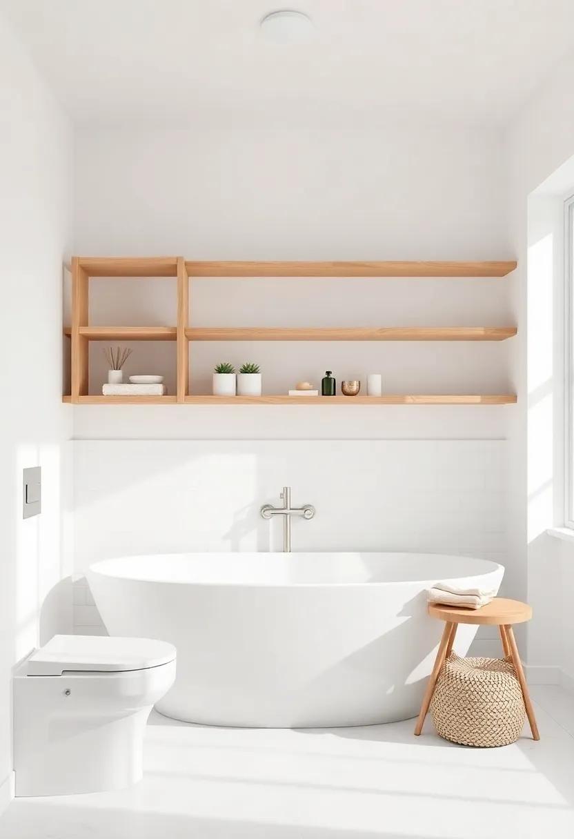 Functional Elegance:⁢ The⁤ Role of Wooden ⁢Shelves in Nordic bathroom⁢ Design