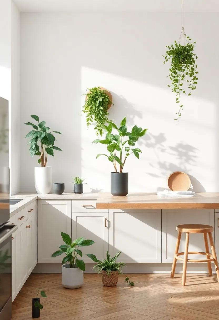 The Flourish of Greenery:⁣ Indoor⁢ Plants in Scandinavian ‍Kitchens