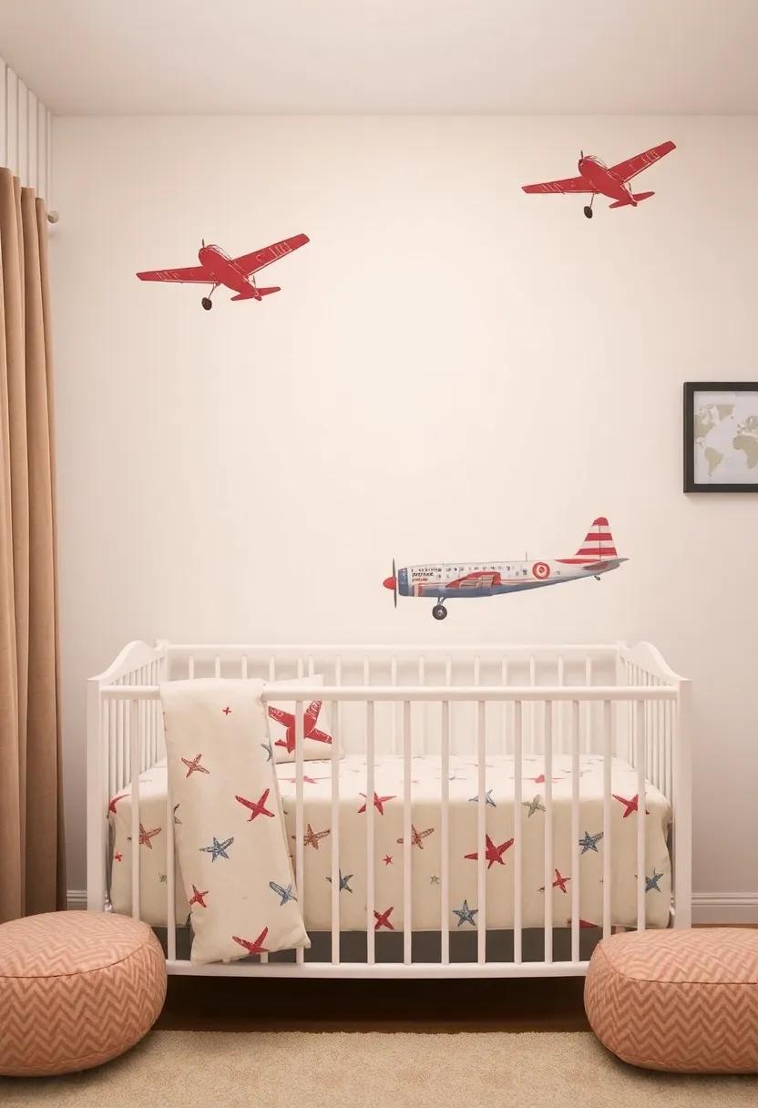 Incorporating Airplane-themed Bedding for Comfort and Style in the Nursery