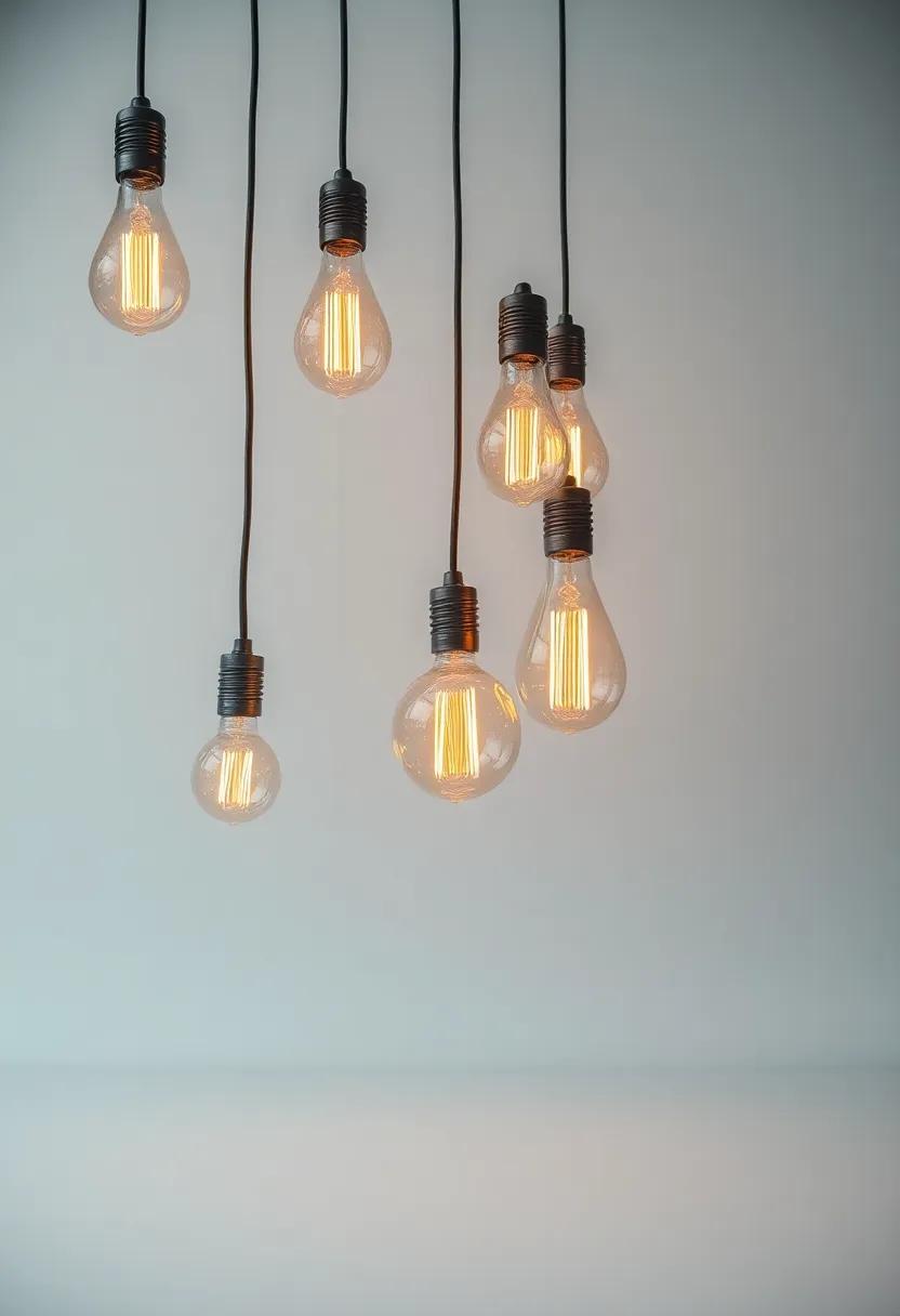 Artistic Arrangements: Playful groupings⁣ of Edison⁢ Bulbs for Impact