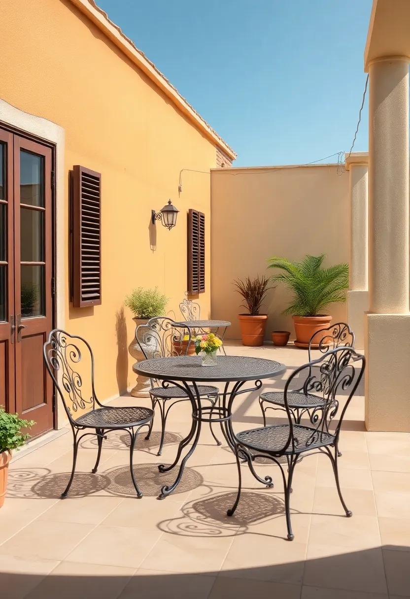 Timeless Elegance of Wrought Iron ⁣Furniture in Vintage Outdoor Spaces