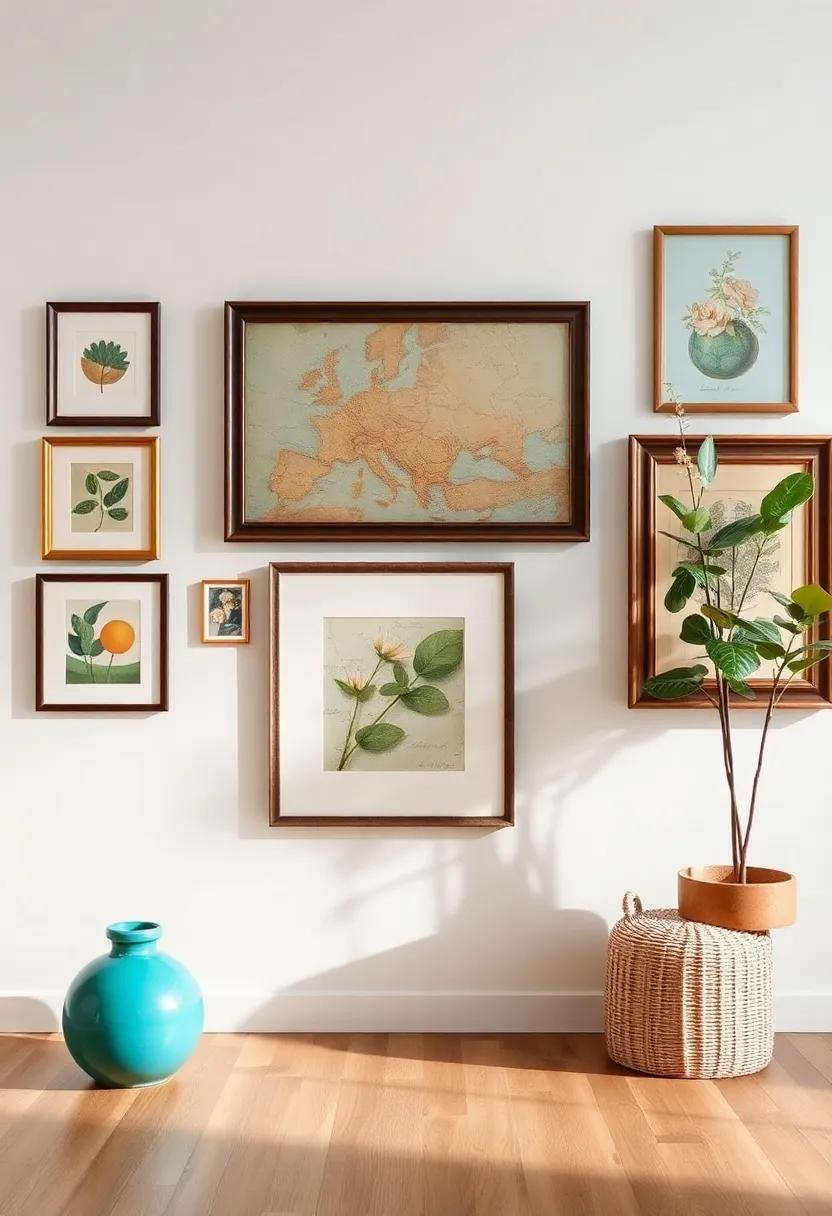 Creating a Gallery Corner with Mixed Media Vintage Art