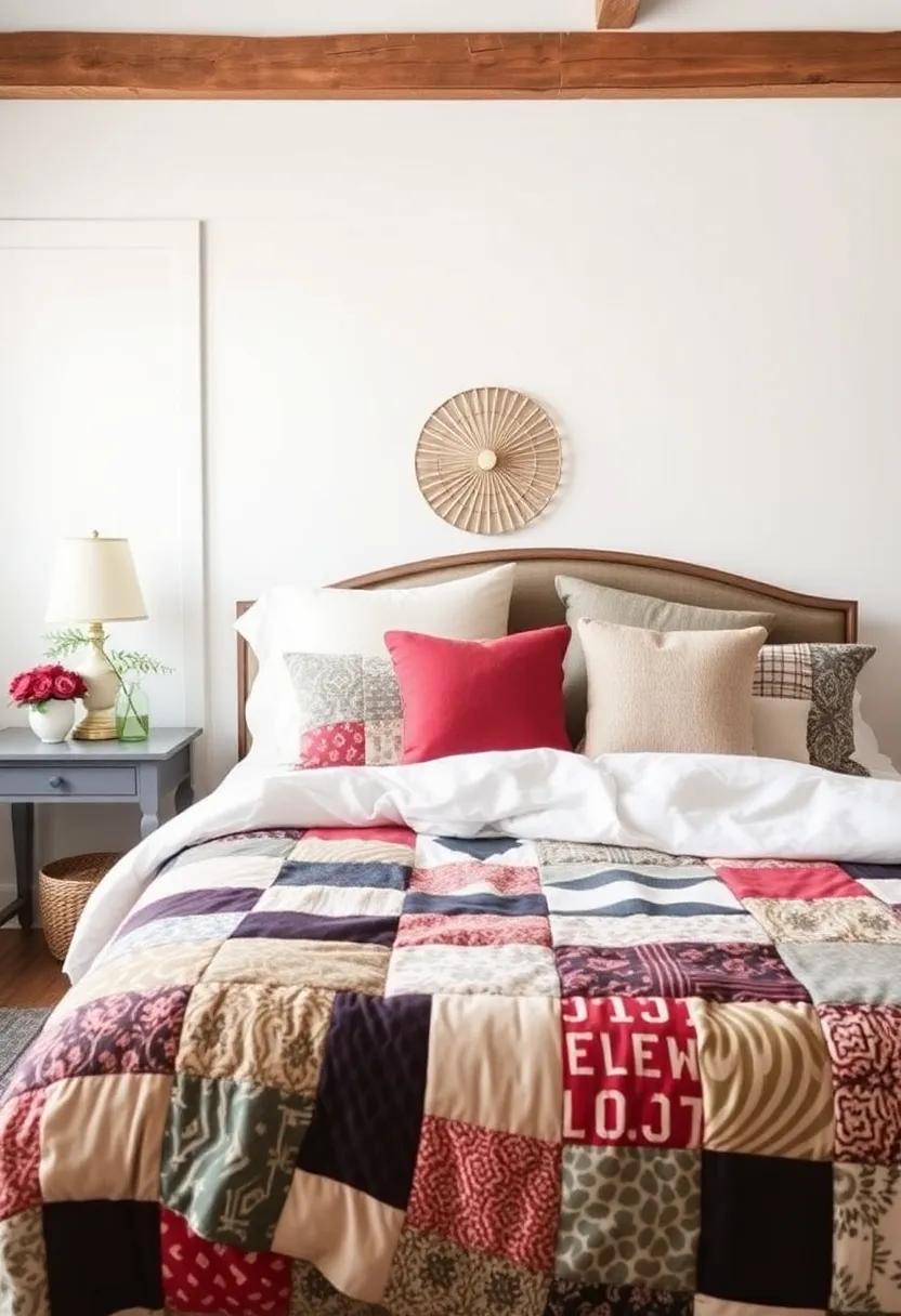 Layered Bedding: Achieving Comfort with‍ Patchwork Quilts and Mix-and-match Pillows