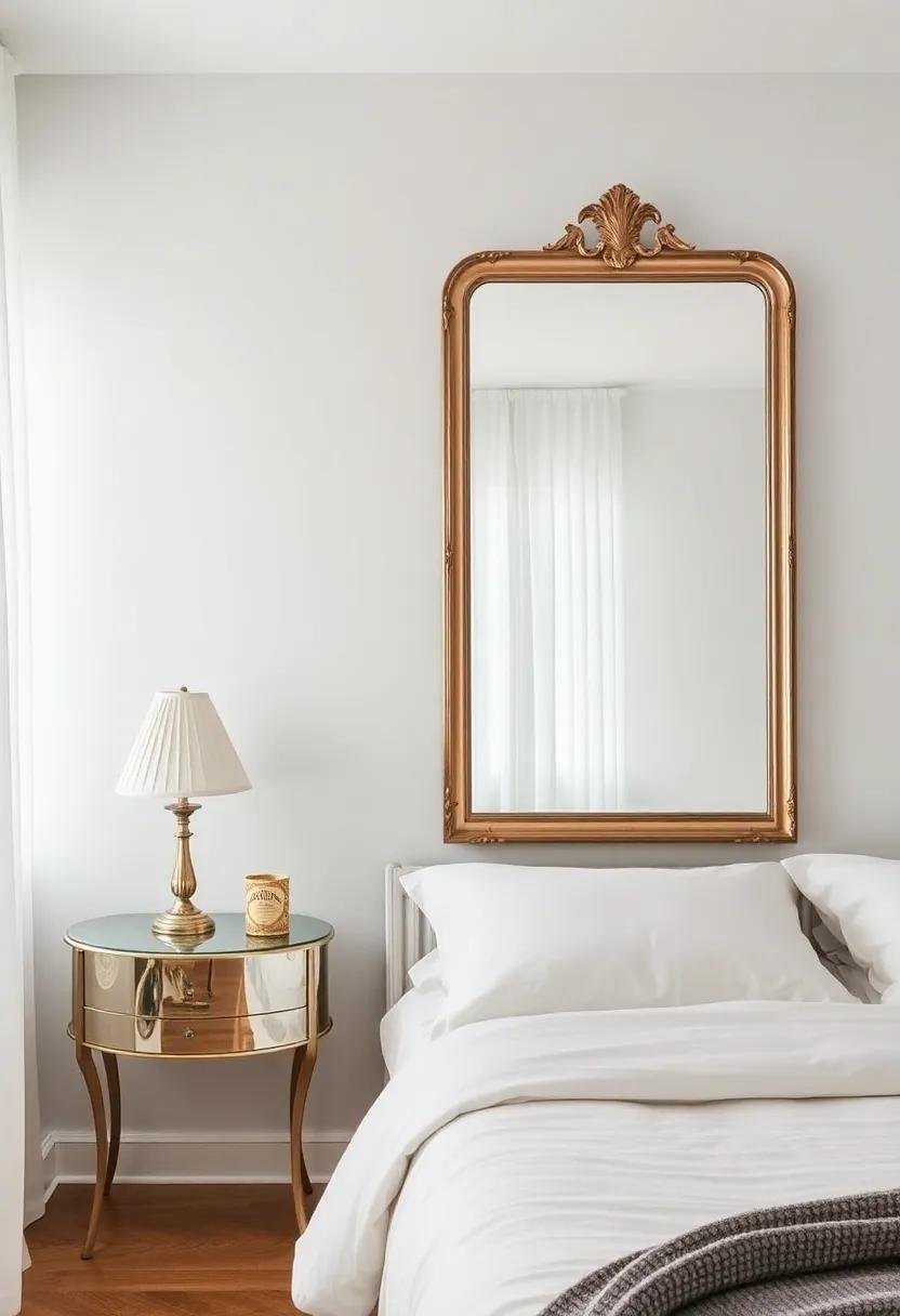 Mirrored⁣ Accents: Using Vintage mirrors to Create Depth and Light