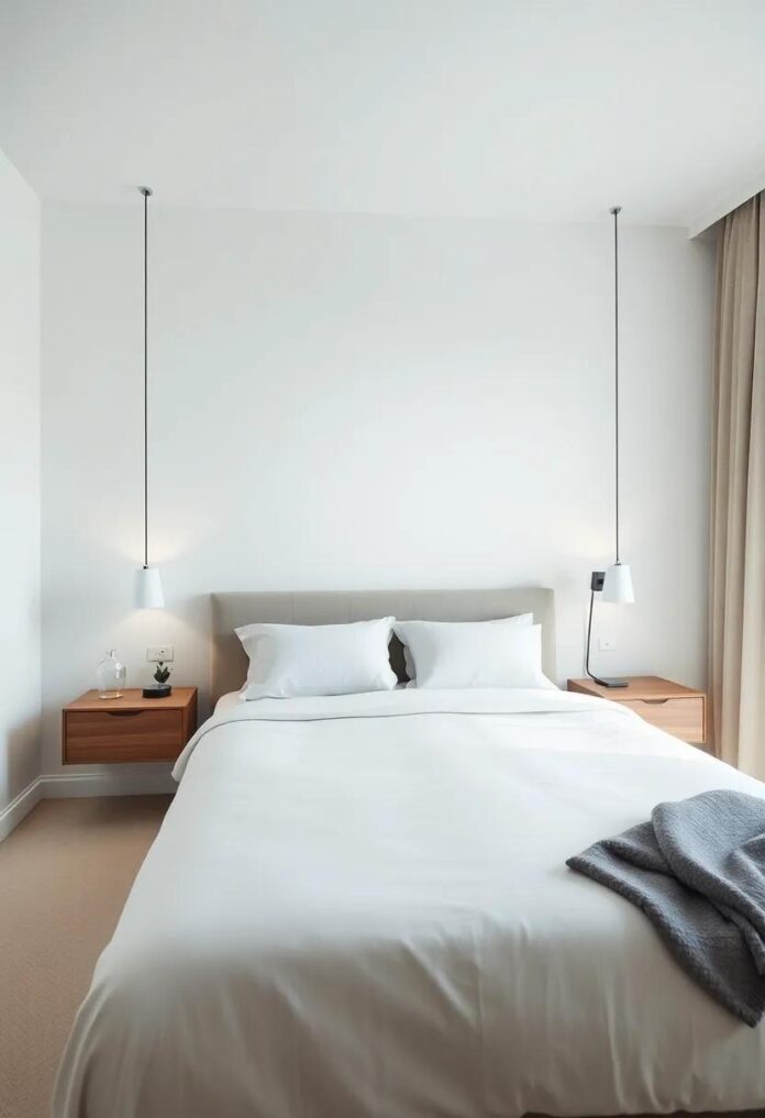 Elevate Your Space: Embracing Simplicity with Floating Nightstands in Bedroom Design