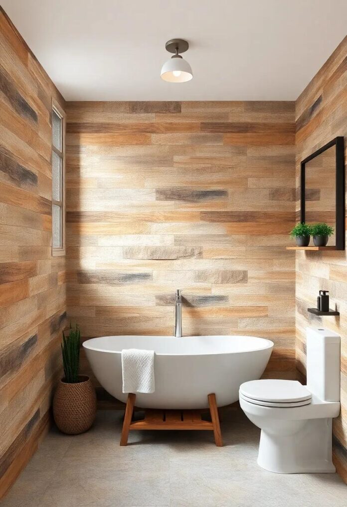29 Inspiring Rustic Bathroom Wall Designs to Transform Your Space into a Cozy Retreat