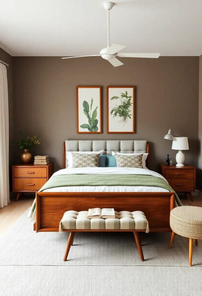 25 Ways to Craft a Vintage Eclectic Bedroom Featuring Mid-Century Treasures
