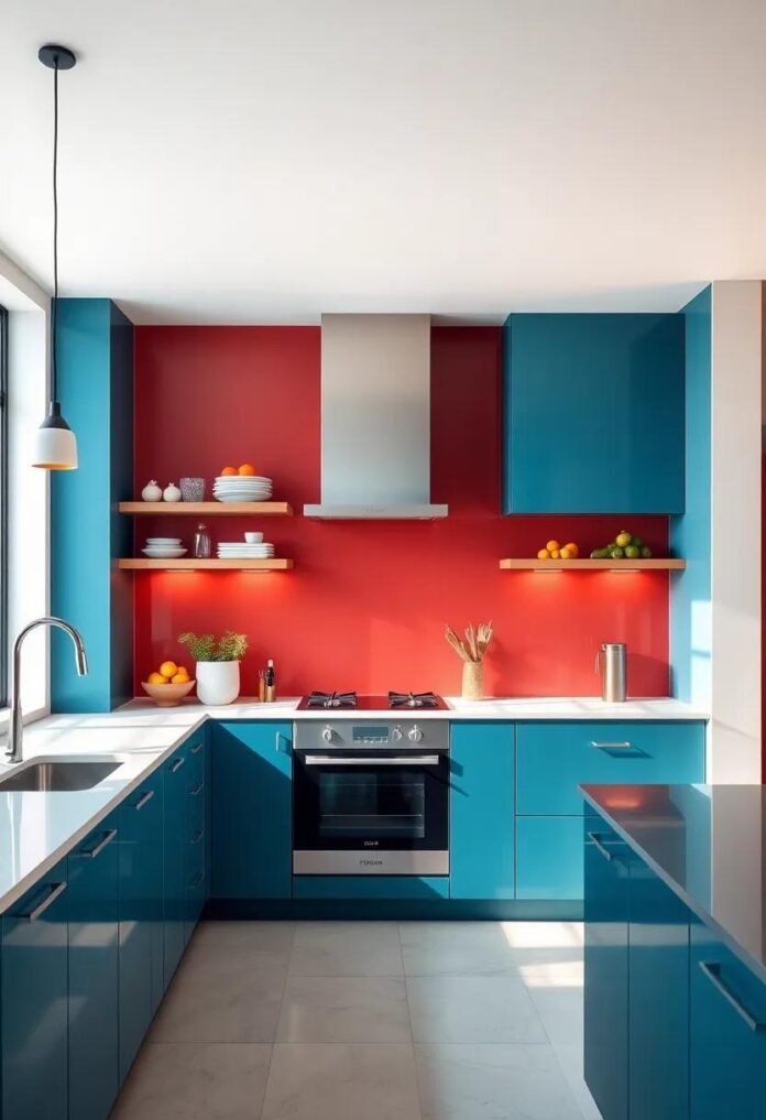 Vibrant Hues: Transform Your Culinary Space with Bold Colors in Modern Kitchen Designs
