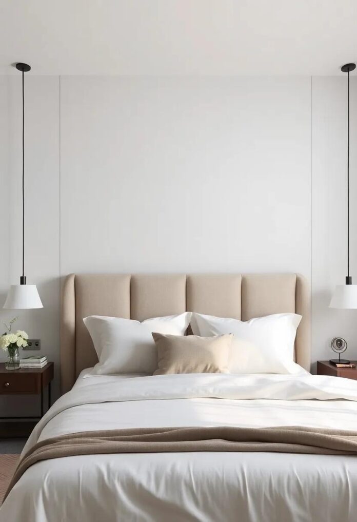 29 Stunning Bed Designs Featuring Luxurious Fabric-Covered Headboards