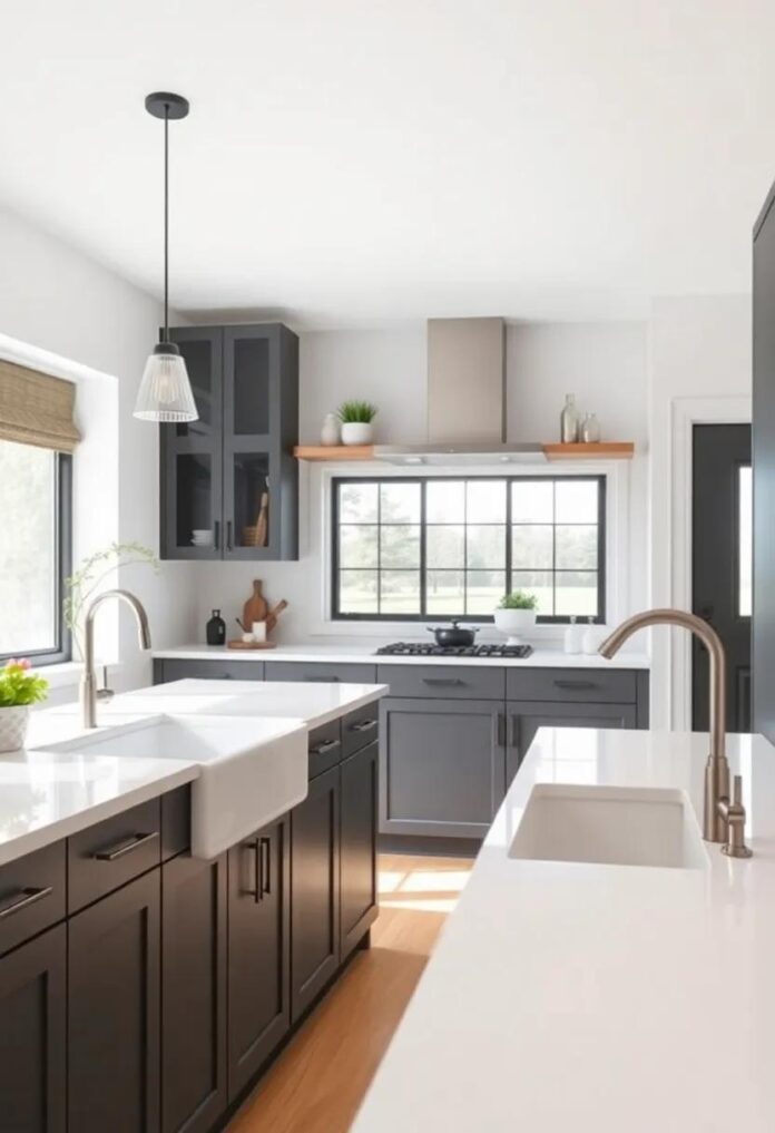 29 Stunning Modern Farmhouse Kitchens Featuring Beautiful Farmhouse Sinks