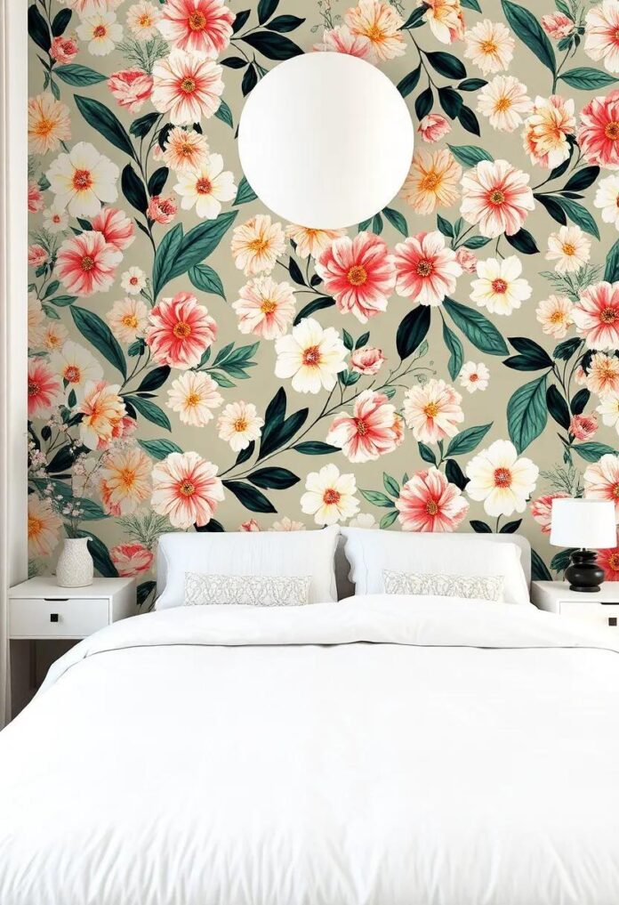 Transform Your Space: The Allure of Modern Floral Wallpaper for Bedrooms