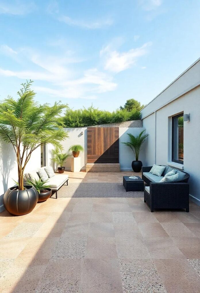 24 Stunning Luxury Outdoor Spaces Featuring Textured Flooring for Inspired Living