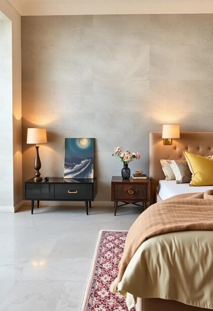 29 Unique Artistic Nightstands to Elevate Your Eclectic Bedroom Aesthetic