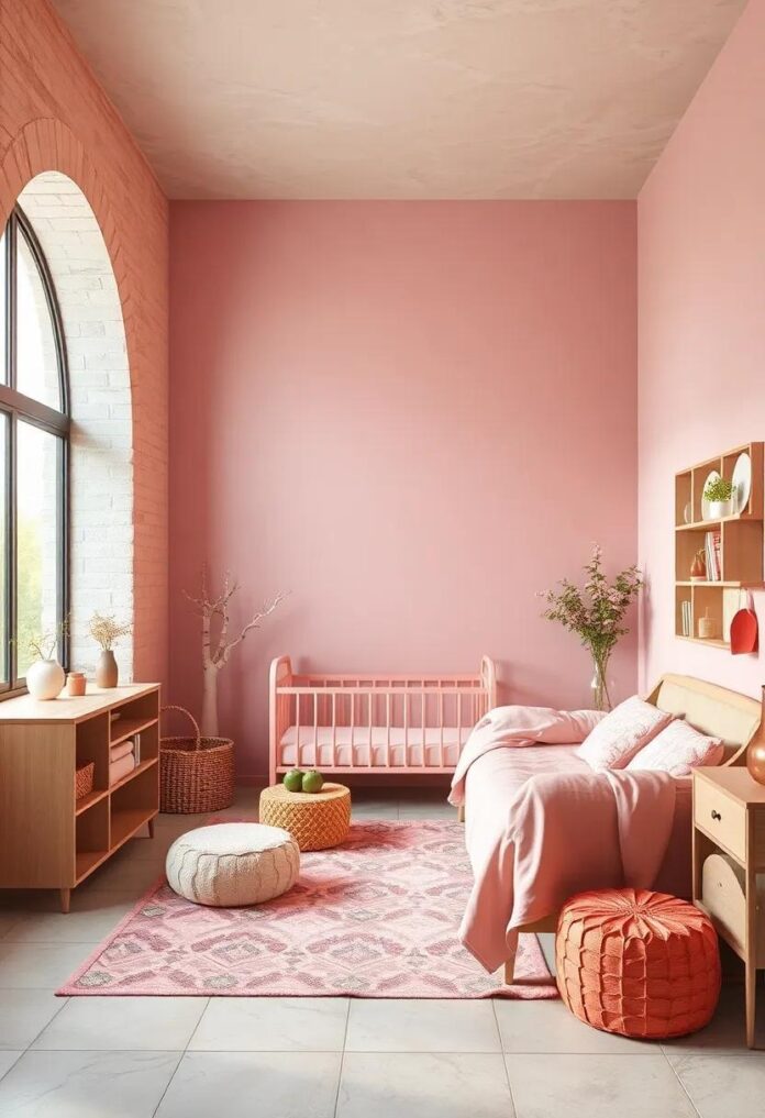 Creating a Dreamy Escape: The Enchantment of Salmon Pink Girls Nurseries