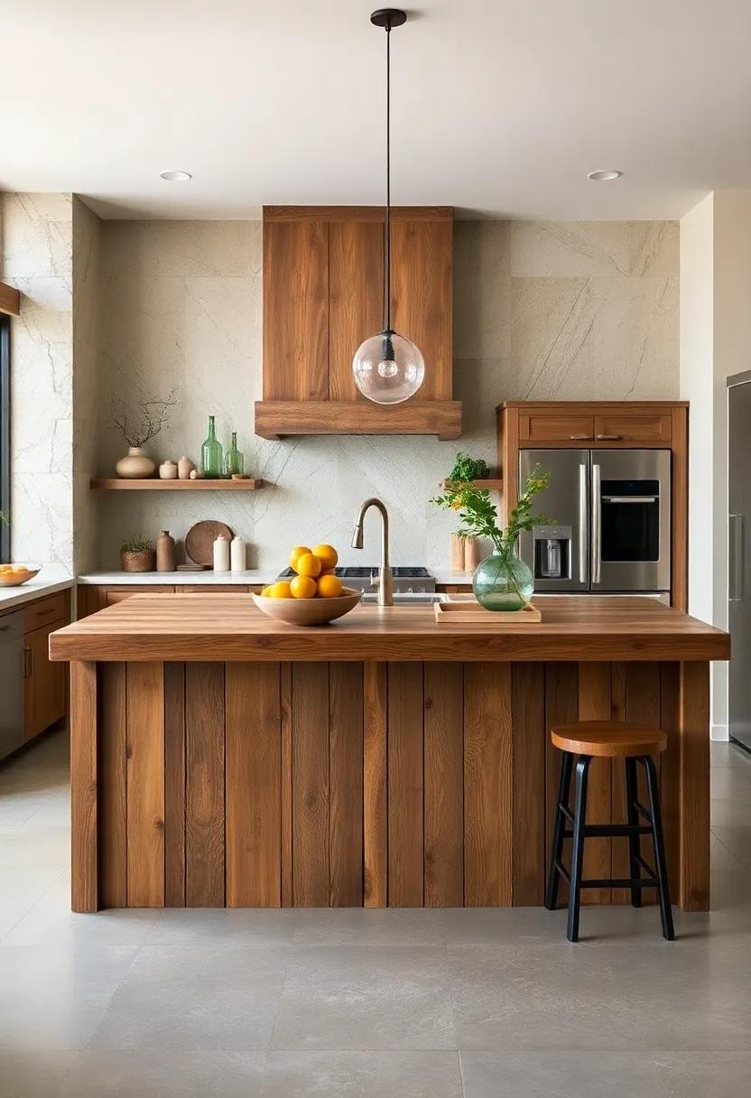 Handcrafted Barnwood: A kitchen island made ⁤from reclaimed barnwood adds character and a sense of history ⁣while providing ample workspace