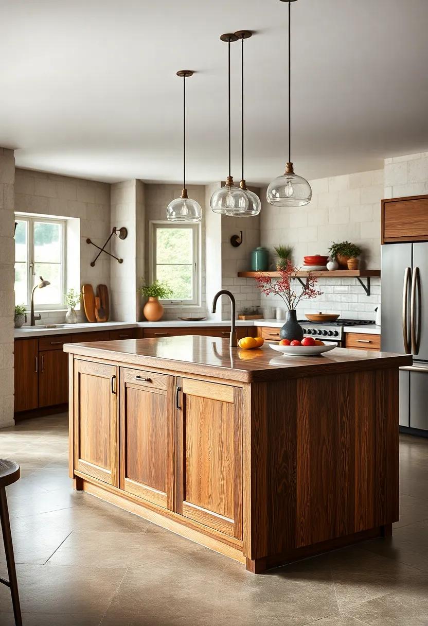 Mid-Century​ Modern: Introduce a touch of mid-century ⁤elegance with a sleek, streamlined island that combines form and‌ function with ‌classic wood finishes