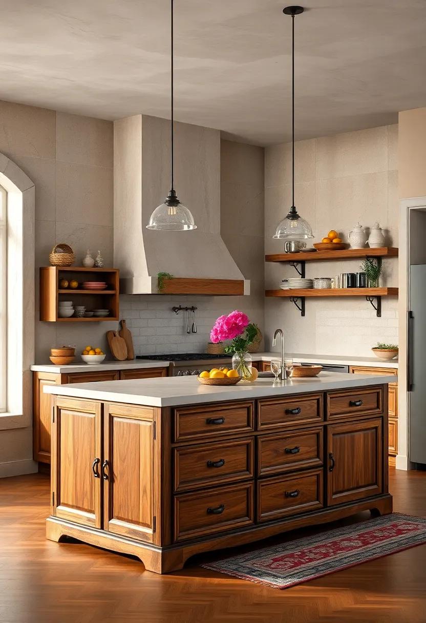 Vintage Apothecary: This unique⁢ island showcases ⁢drawers and ⁤compartments​ resembling an old⁣ apothecary⁤ cabinet,⁢ adding both style⁣ and ​functionality ‌to your kitchen