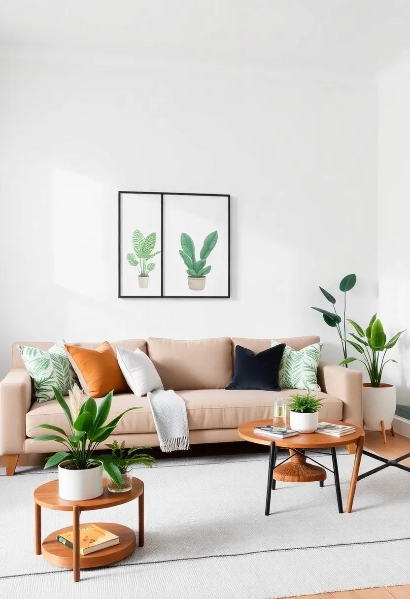 Nature Scene Backdrop: ⁣Paint or place a nature-themed tapestry behind your couch to create a stunning backdrop filled with⁢ earthy tones