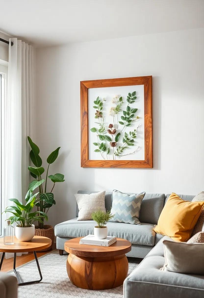 Reclaimed​ Wood Decorative ⁣Frame: ​make ⁤a ​statement by framing a collection of pressed leaves or flowers in⁢ a reclaimed wood frame for a sustainable​ touch