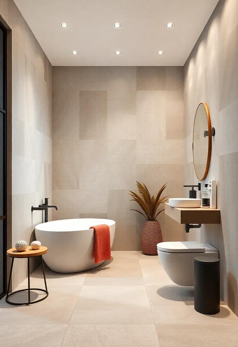 Subtle ​Textures: Incorporate textured tiles in calming neutral tones to add ‌depth to your space without overwhelming it, creating a serene atmosphere