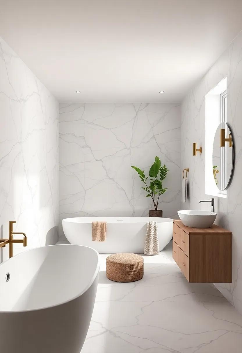 Timeless Carrara: Utilize​ Carrara tiles ‌for a touch of luxurious Italian marble that remains ⁣perpetually in​ style, ⁤enhancing⁣ the elegance​ of‍ any bathroom space
