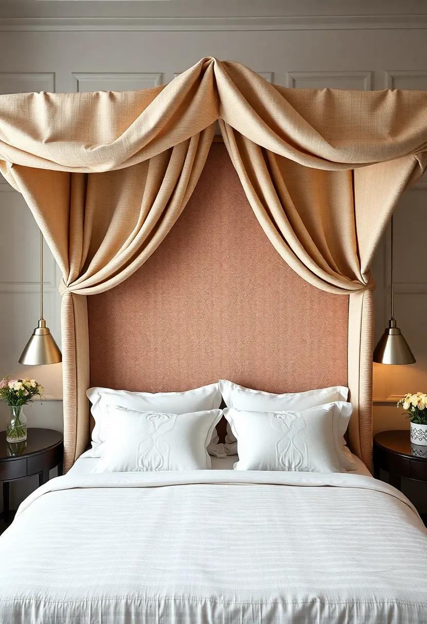 Classic canopy: ‍An upholstered ⁢headboard designed to evoke the feeling of a traditional canopy bed,‌ draped in rich fabrics ⁢for a regal finish