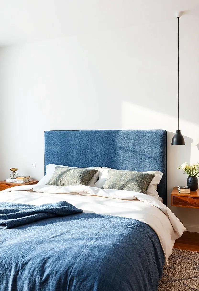 Dreamy Denim: ⁣An innovative headboard⁤ made from luxurious denim fabric, adding a casual ⁣yet stylish vibe to​ the bedroom