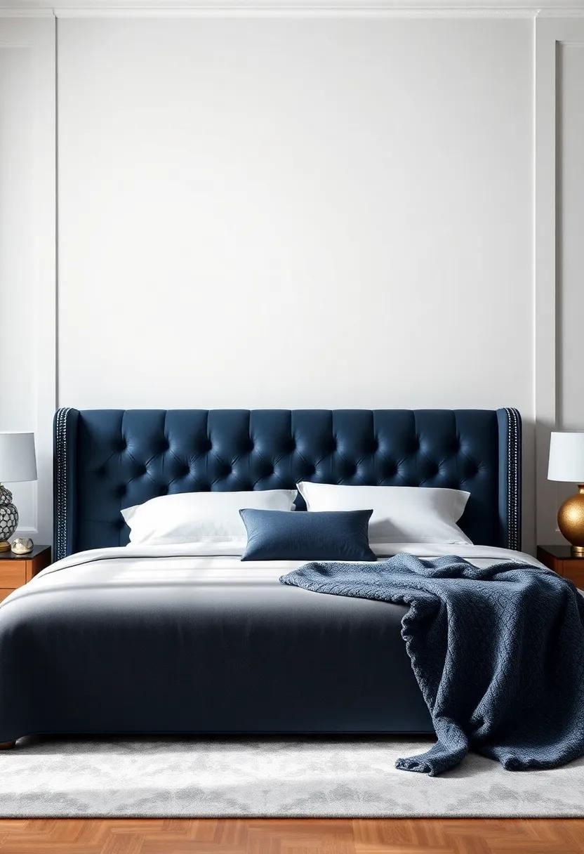 The Elegant Chesterfield: A⁣ classic⁣ design featuring ​deep-button tufting and sumptuous velvet that brings ⁢sophistication to any bedroom