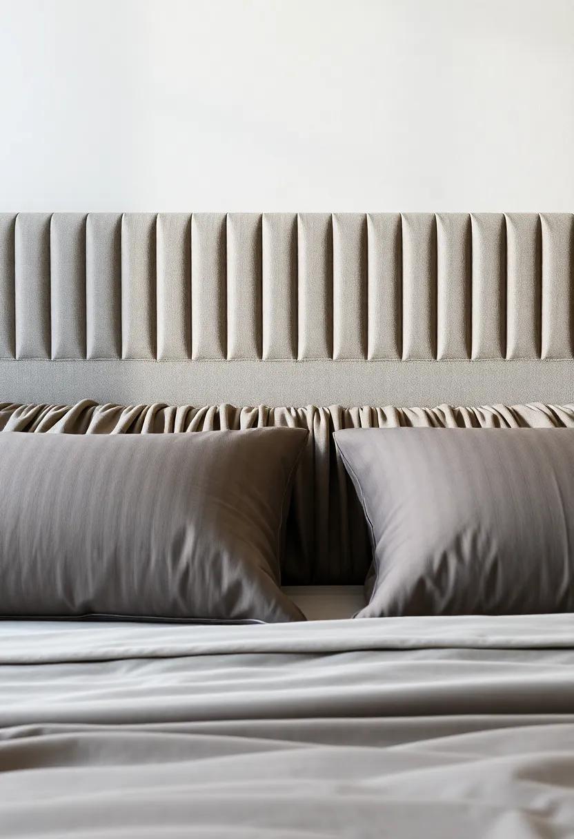 Pleated Perfection: A ⁣headboard featuring ‌elegant‌ pleating that adds texture ​and refinement, bringing a soft allure to your space
