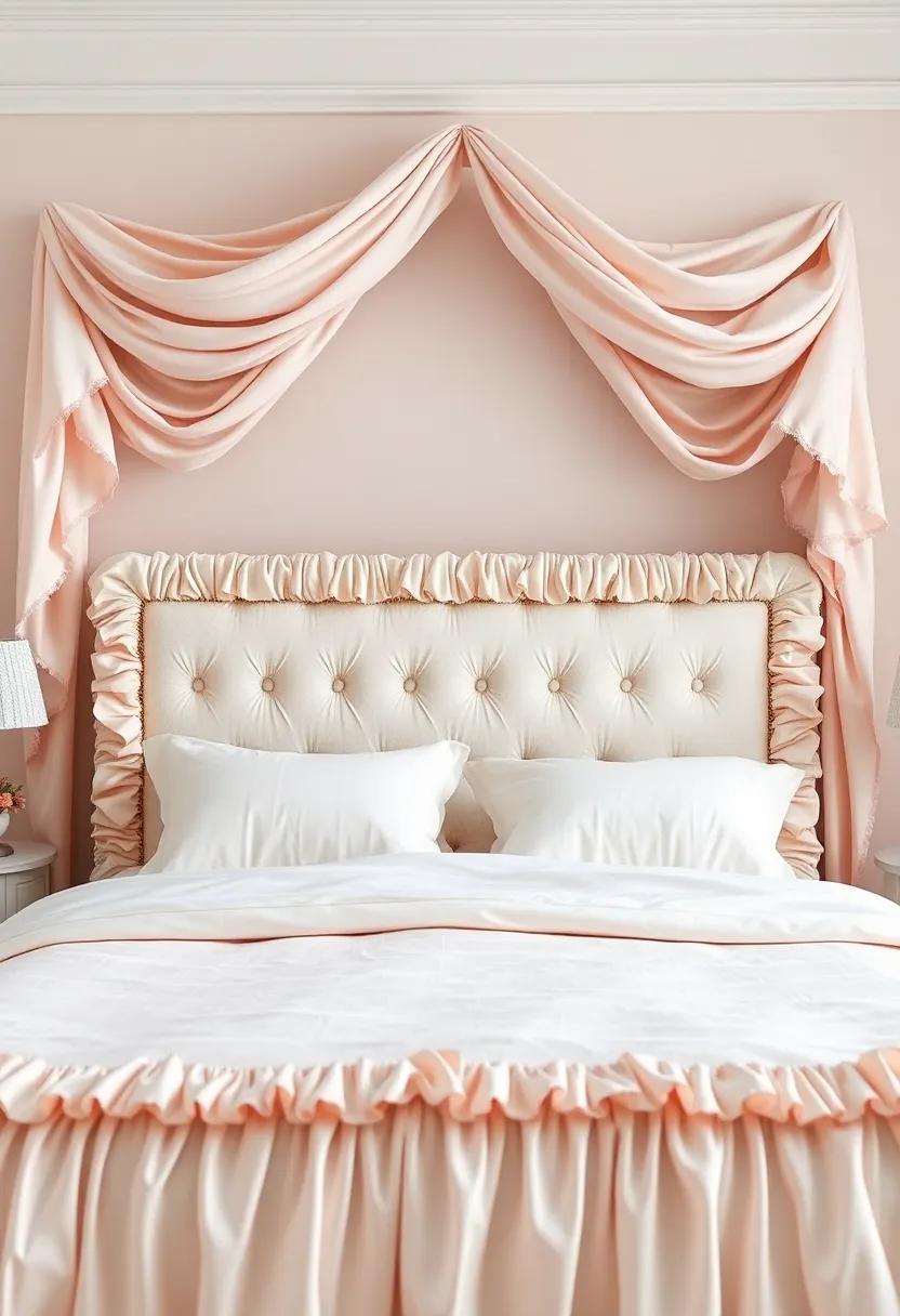 Romantic Ruffles: Soft, ⁣cascading ruffles on a pastel-hued headboard add‍ a whimsical and romantic touch ‌to ⁢any dreamy⁤ bedroom