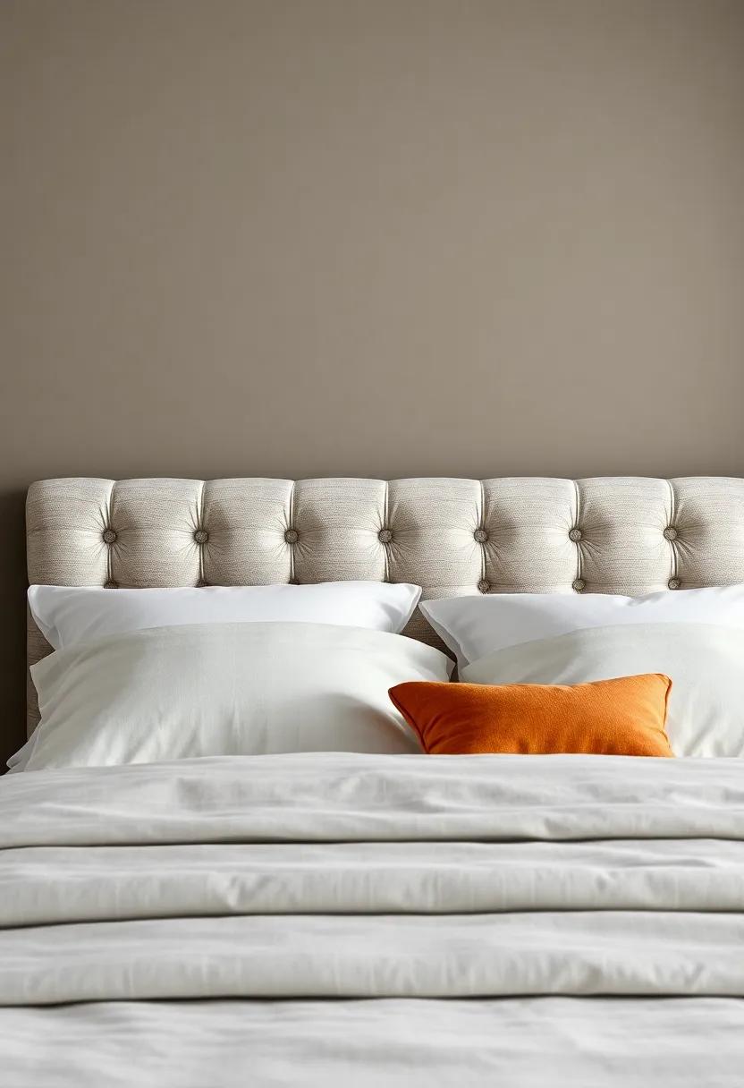 Tufted Treasure: Large, plush buttons accentuate ‌the sumptuous⁣ fabric of this headboard, delivering both comfort and style