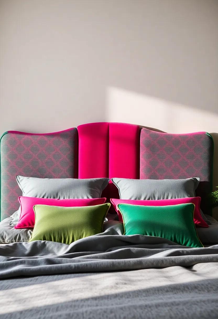 Vibrant Velvet: A bold, jewel-colored headboard​ that serves ‍as an⁤ eye-catching centerpiece,‍ enhancing your bedroom's personality