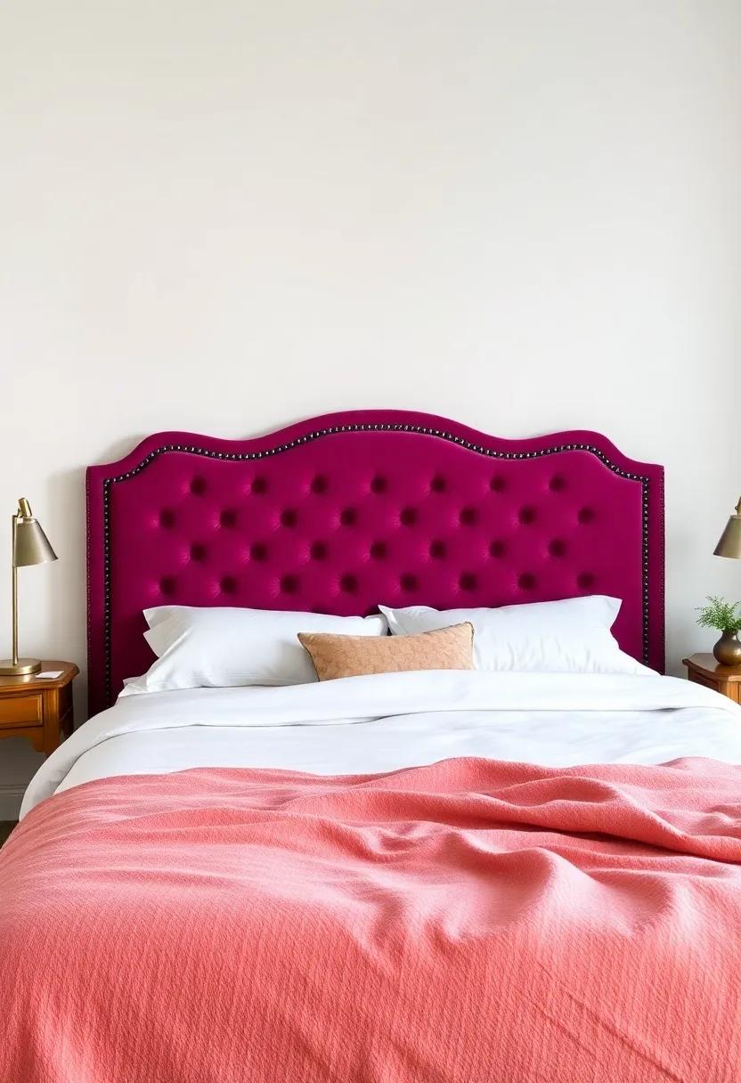 Vintage Velvet: ⁢An ​antique-inspired⁤ headboard in​ plush,‍ jewel-toned velvet, ideal ⁣for a retro-themed or bohemian bedroom
