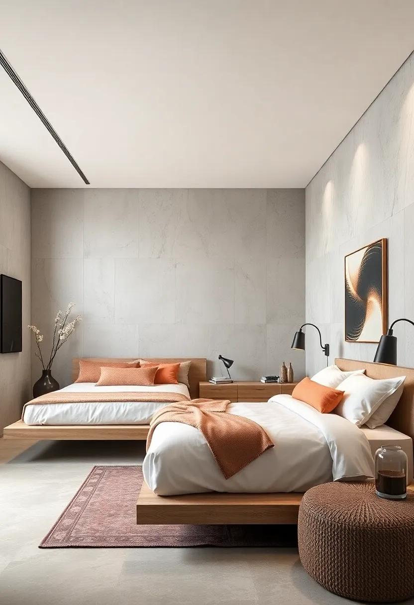 Floating Beds: Consider floating beds⁤ that create a light,‌ open feel, making⁤ the room seem larger and⁢ more inviting